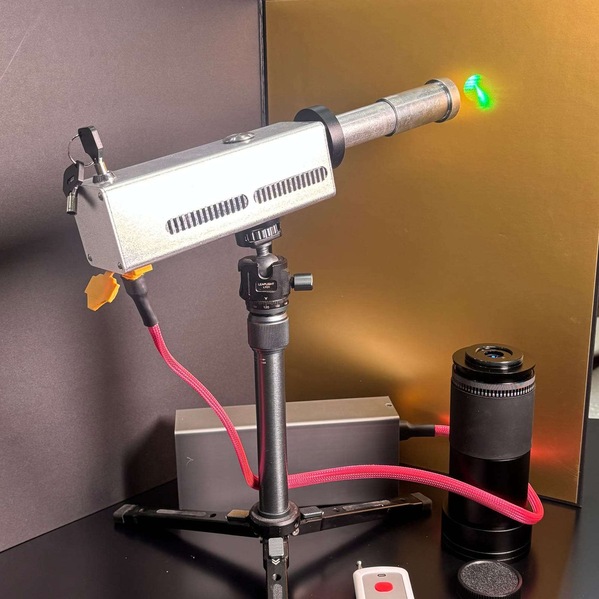 Glad Laser 260W split-power laser obstacle remover with small focusing lens tripod battery and remote
