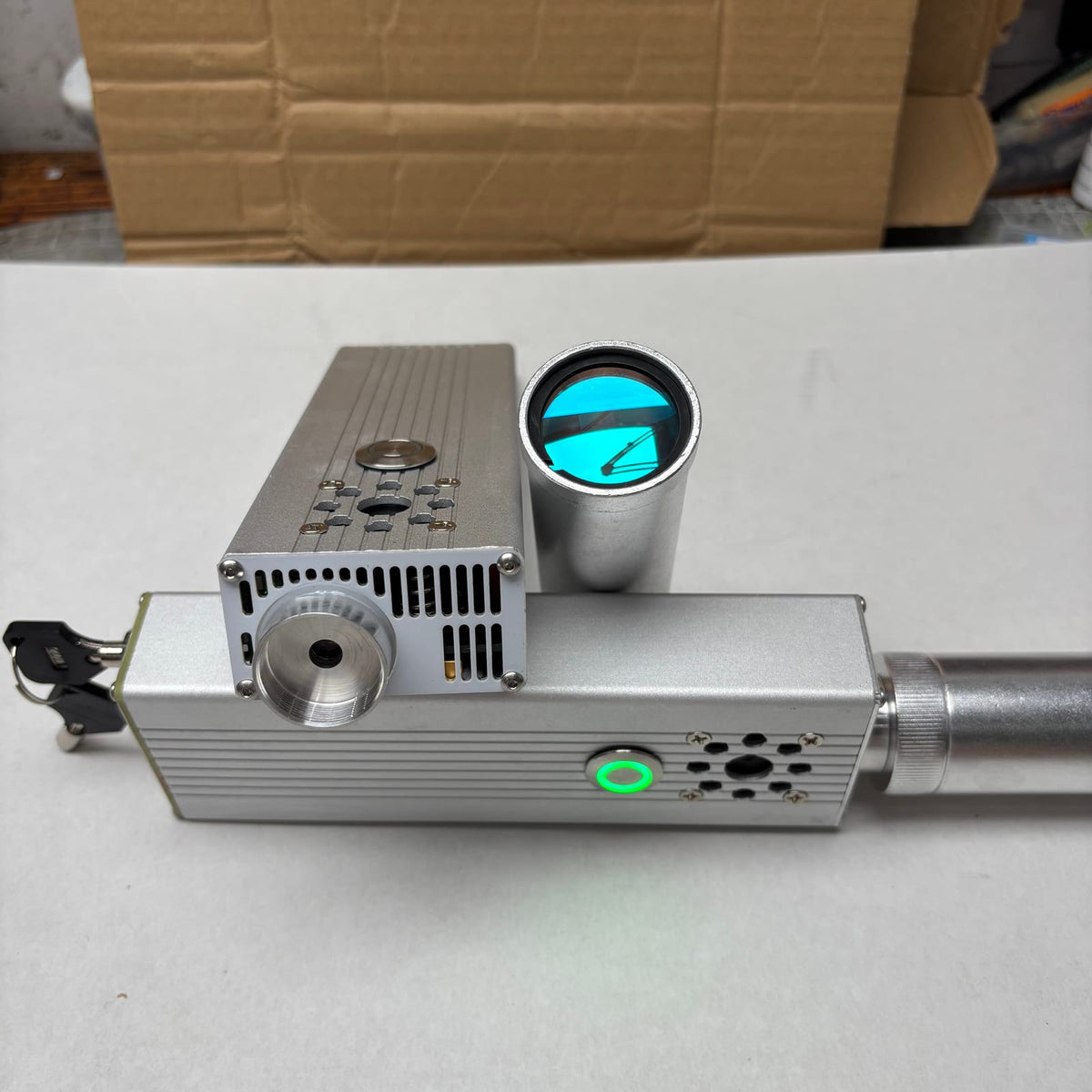 Glad Laser 120W handheld laser igniter and 10x beam-expanding telescopic lens
