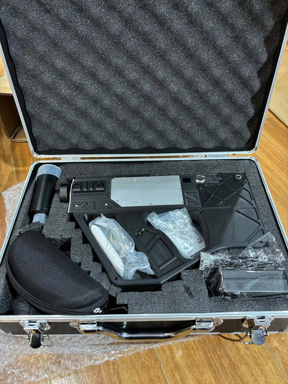 Glad Laser 280W laser igniter equipment shown in its fitted transport case
