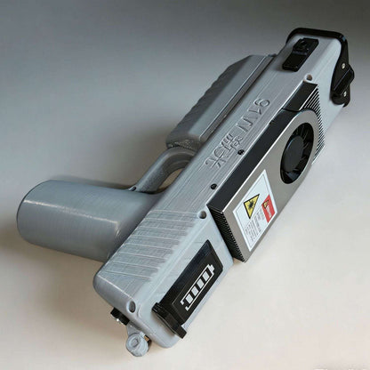 Glad Laser 90W portable handheld laser igniter in gray with removable battery